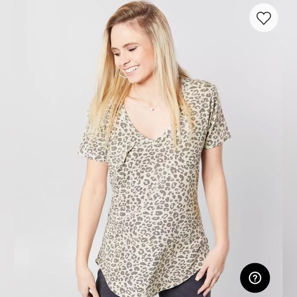 White Crow Leopard Print V-Neck Women's Top - Picture 9 of 10